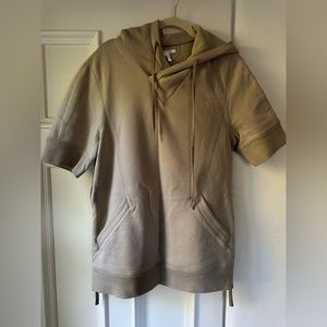 HELMUT LANG short sleeve hoodie (khaki)